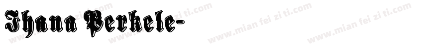 Ihana Perkele字体转换
